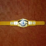 WWF INTERCONTINENTAL BRASS YELLOW STRAP Championship Belt