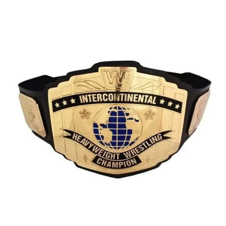 WWF INTERCONTINENTAL Brass 24k Gold Championship Title Belt