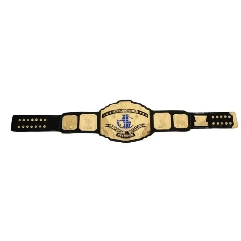 WWF INTERCONTINENTAL Brass 24k Gold Championship Title Belt