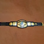 WWF INTERCONTINENTAL RED LOGO Brass Blue Strap Championship Title Belt