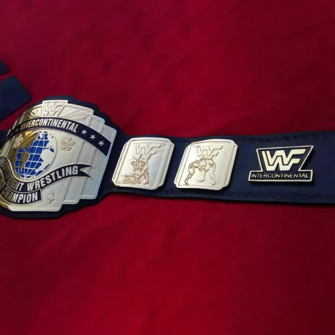 WWF Intercontinental 24k Gold Ultimate Warrior Championship Belt