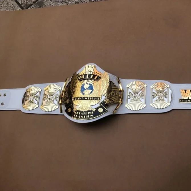 WWF WHITE WINGED EAGLE DUAL PLATED CNC HD CHAMPIONSHIP BELT