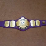 WWF WINGED EAGLE PURPLE Brass 24k Gold Championship Title Belt