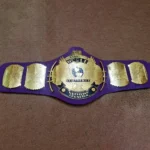 WWF WINGED EAGLE PURPLE Brass 24k Gold Championship Title Belt