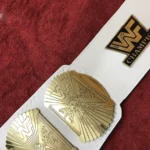 WWF WINGED EAGLE WHITE Brass 24k Gold Championship Title Belt