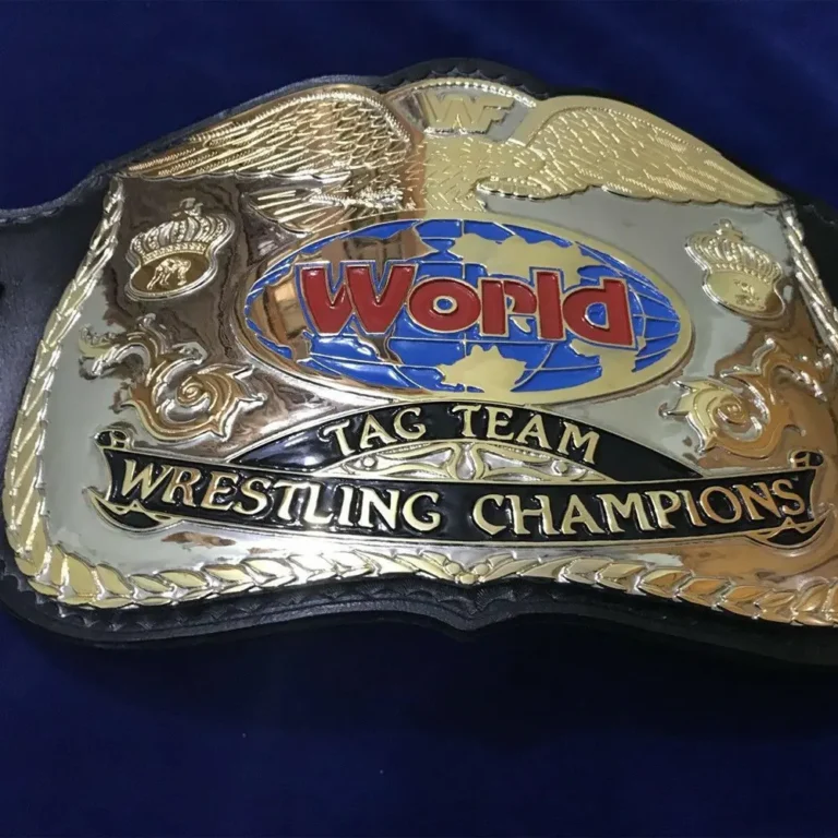 WWF WORLD TAG TEAM 24K GOLD DUAL PLATED Zinc Championship Belt